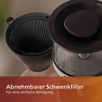 Filtračný kávovar Philips, čierny, objem 1,25 litra 5