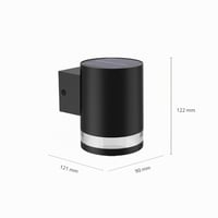 Philips Fyce vanjska solarna zidna svjetiljka, 1,5 W, senzor dnevne svjetlosti, 2700 K, IP44 vodootporna, crna 3