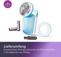 Philips GC026 Szövetgombremegő 2 fokozatú, elemmel működő kék 3