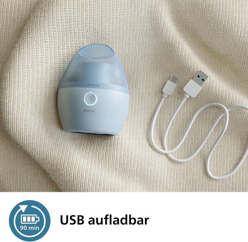 Philips GCA2100/20 Szösztelenítő Gép Töltöd, USB Kábellel, Minden Ruhaanyaghoz