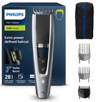 Mașină de tuns Philips HC5630/15 Seria 5000 cu 28 setări de lungime, 3 piepteni și mod Turbo 1