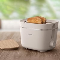 Philips HD2640/10 Conscious Collection kenyérpirító, 8 barnítási fokozat - krémfehér 2