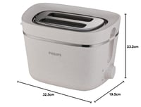 Philips HD2640/10 Conscious Collection kenyérpirító, 8 barnítási fokozat - krémfehér 7