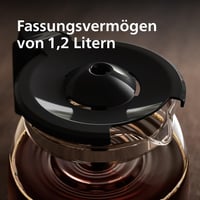 Philips HD7461/20 Daily Aroma Swirl kávéfőző üvegkancsóval fehér-fekete 5