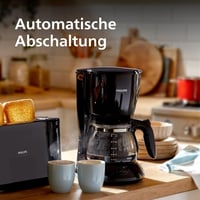 Philips HD7461/20 Daily Aroma Swirl kávéfőző üvegkancsóval fehér-fekete 3