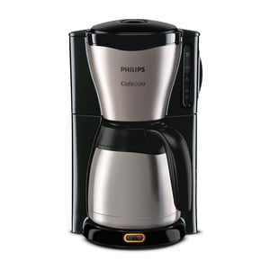 Cafetieră cu filtru Philips HD7546 Gaia cu cană termică, 1,2 l - negru/inox