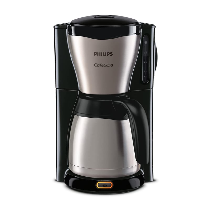 Filtračný kávovar Philips HD7546 Gaia s termoskanvicou, 1,2 l – čierna/nerez