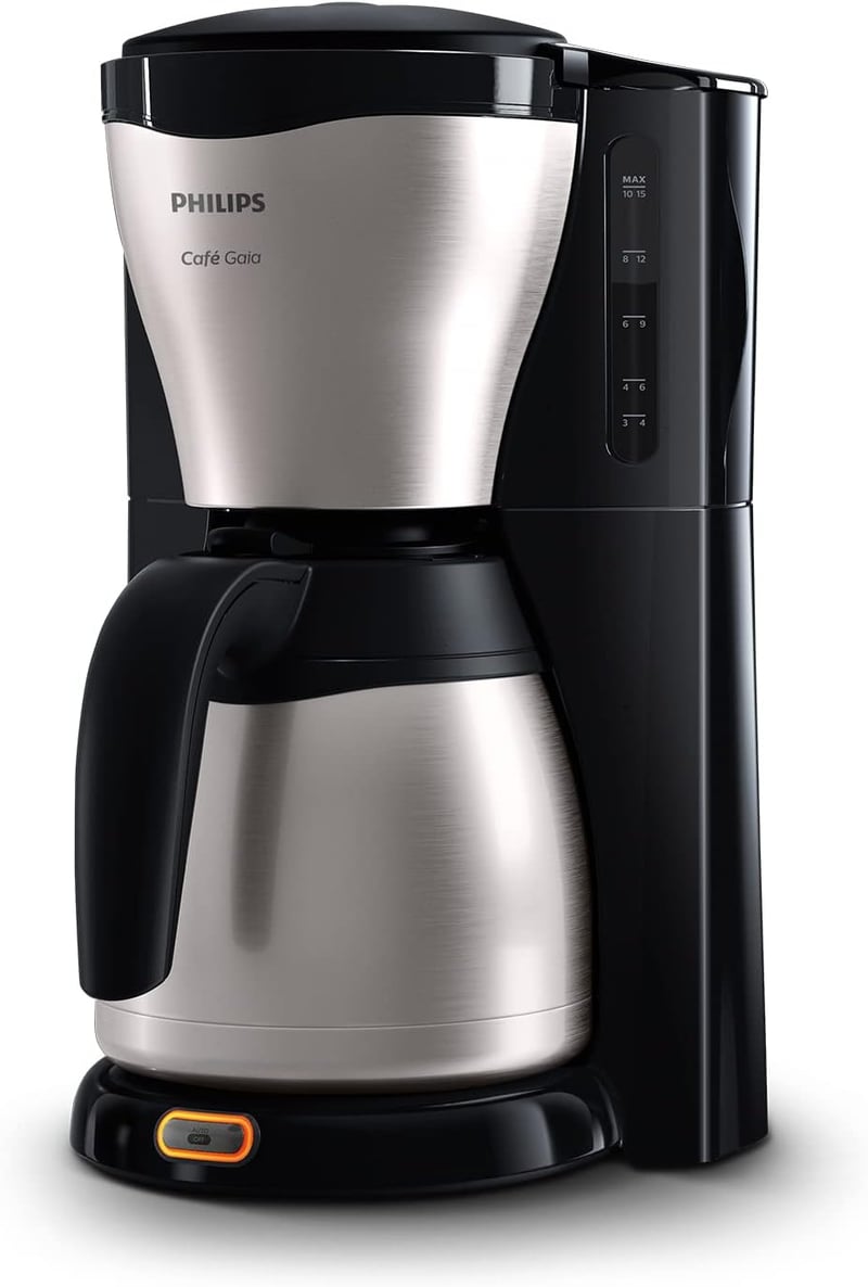 Philips HD7546 Gaia filteres kávéfőző termoszkancsóval, fekete