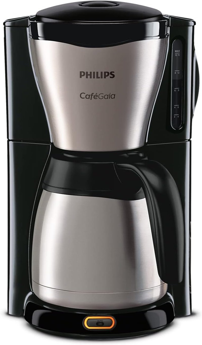 Philips HD7546 Gaia filteres kávéfőző termoszkancsóval, fekete