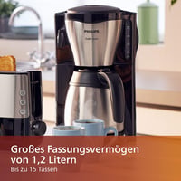 Philips HD7546 Gaia filteres kávéfőző termoszkancsóval, fekete 5