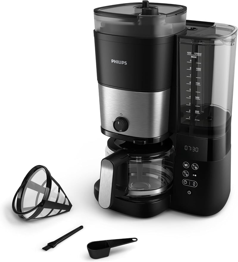 Philips HD7900/50 kávéfőző beépített kávédarálóval, 1,25L üvegkancsó, intenzitásszabályozás