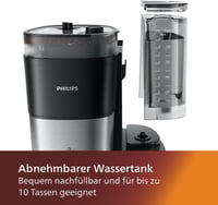 Philips HD7900/50 kávéfőző beépített kávédarálóval, 1,25L üvegkancsó, intenzitásszabályozás 3
