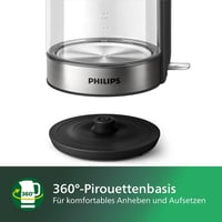 Philips HD9339/80 üveg vízforraló 1,7 liter LED világítás szárazfutás védelem 7