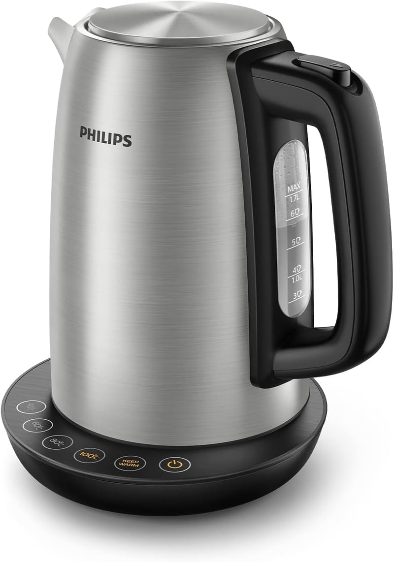 Philips HD9359/90 rozsdamentes vízforraló 1,7L, 2200W, meleg tartás funkcióval