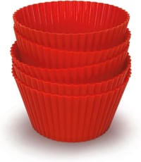Philips HD9925/01 Airfryer sütőkészlet - sütőtálca és muffin formák, fém, fekete/piros 3
