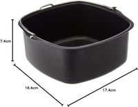 Philips HD9925/01 Airfryer sütőkészlet - sütőtálca és muffin formák, fém, fekete/piros 7