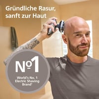 Aparat de ras pentru cap Philips Pro Series 9000 HS9980/15 pentru bărbați și femei, cap de bărbierit flexibil la 360 de grade, lame ComfortCut 2