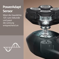 Aparat de ras pentru cap Philips Pro Series 9000 HS9980/15 pentru bărbați și femei, cap de bărbierit flexibil la 360 de grade, lame ComfortCut 6
