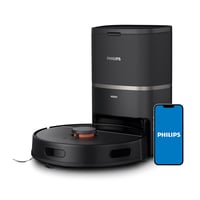 Robotický vysávač Philips HomeRun Series 3000 s funkciou mopovania, 4000 Pa, laserová navigácia, vyprázdňovacia stanica, 200 minút, koberce a zvieracie chlpy, aplikácia 1
