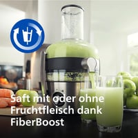 Philips HR1921/20 Gyümölcscentrifuga FibreBoost 1100W Rozsdamentes Acél 3