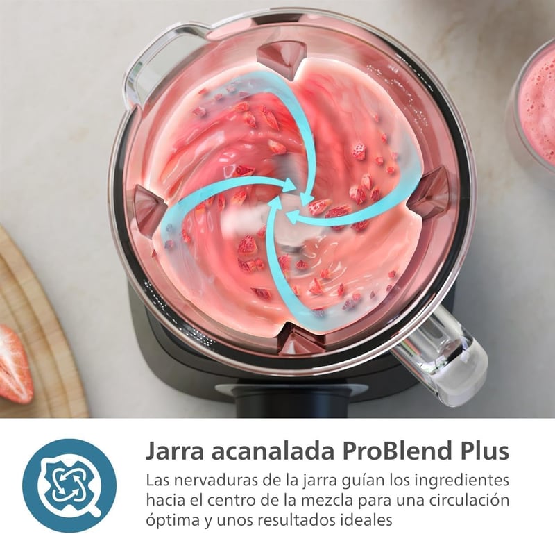 Philips HR3020 5000 Series 1000W Turmixgép ProBlend Plus Technológiával, 2L Kapacitás