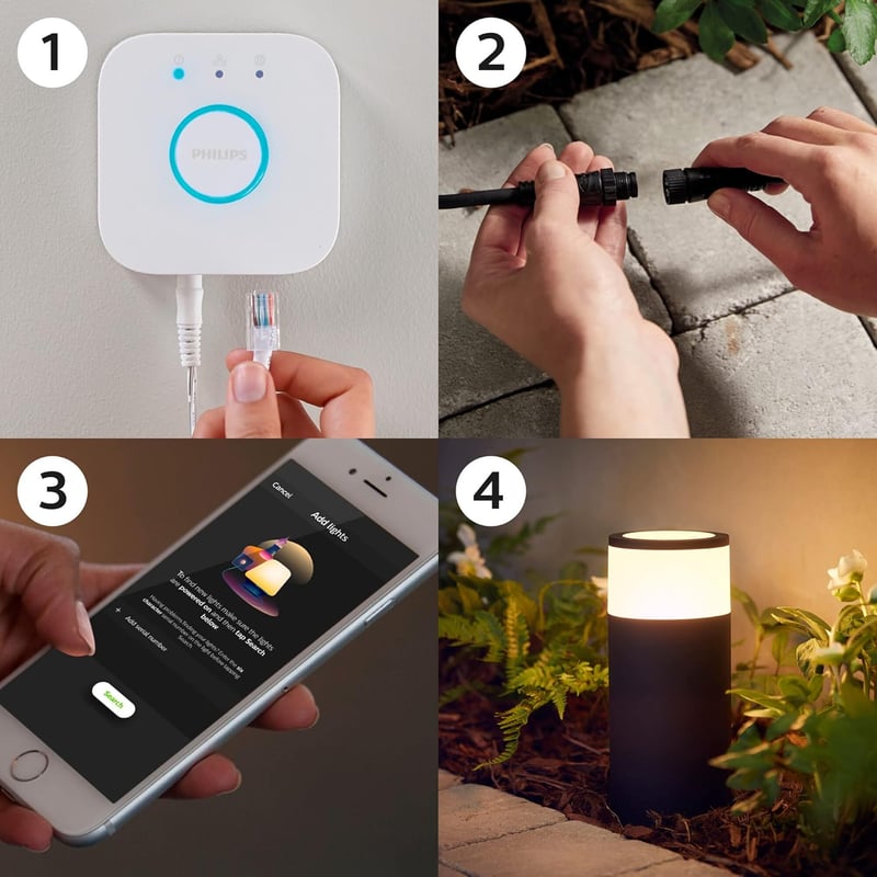 Philips Hue Calla kültéri LED lámpa, 16 millió szín, dimmer, Alexa kompatibilis - 1 piece (pack of 1)