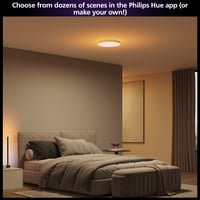 Philips Hue Datura Mennyezeti LED Panel Lámpa, Kis méret, 38,4 cm átmérő, Fehér, Okos Világítás 5