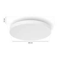 Philips Hue Datura Mennyezeti LED Panel Lámpa, Kis méret, 38,4 cm átmérő, Fehér, Okos Világítás 10