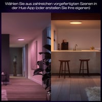 Inteligentné stropné LED svietidlo Philips Hue Devote, White and Color Ambiance, okrúhle 43 cm, 23 W, 2900 lm, biely rám, do obývačky, kuchyne a na chodbu 4