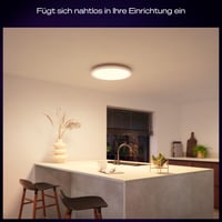 Inteligentné stropné LED svietidlo Philips Hue Devote, White and Color Ambiance, okrúhle 43 cm, 23 W, 2900 lm, biely rám, do obývačky, kuchyne a na chodbu 3