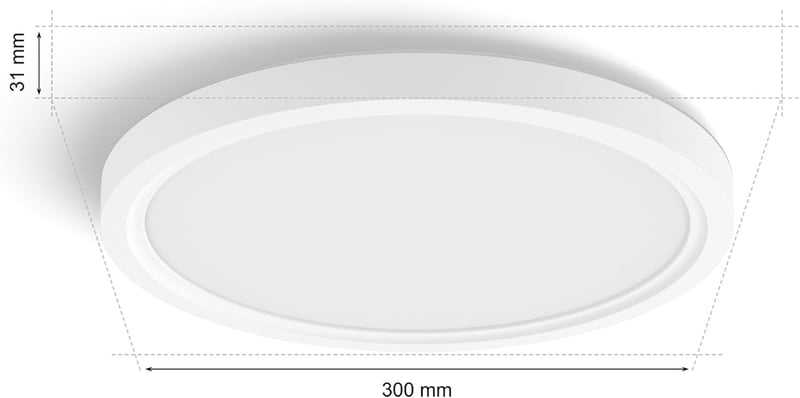 Philips Hue Devote okos LED panel 30cm, fehér és színes, 2000 lumen