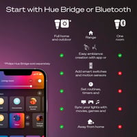 Philips Hue Devote Slim mennyezeti lámpa, S méret, 291 mm, kerek, 2 db, fehér 8