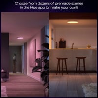 Philips Hue Devote Slim mennyezeti lámpa, S méret, 291 mm, kerek, 2 db, fehér 4