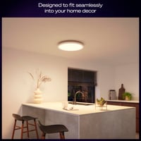 Philips Hue Devote Slim mennyezeti lámpa, S méret, 291 mm, kerek, 2 db, fehér 3