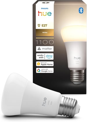 Inteligentná LED žiarovka Philips Hue A60, E27, 9,5 W, teplá biela 2700 K, stmievateľná