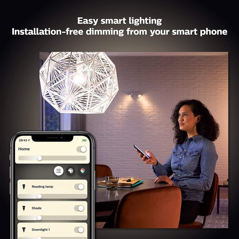 Philips Hue E27 LED izzó dupla csomag, dimmelhető, meleg fehér, okos vezérlés - Pack of 2, White (Soft White), old generation