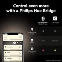 Philips Hue E27 LED izzó dupla csomag, dimmelhető, meleg fehér, okos vezérlés - Pack of 2, White (Soft White), old generation 6