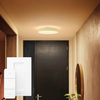 Plafonieră Philips Hue Enrave cu variator de intensitate, mărimea S, Alb 9