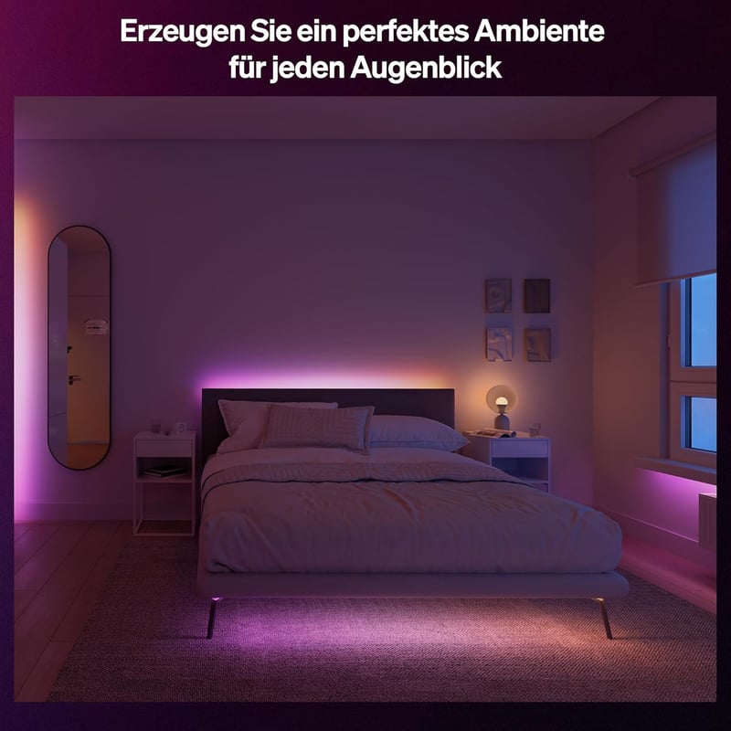 Philips Hue Essential 5M RGBIC LED szalag, okos világítás Alexa-val - 5 m