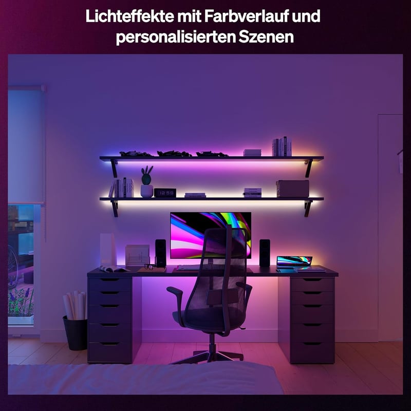 Philips Hue Essential 5M RGBIC LED szalag, okos világítás Alexa-val - 5 m