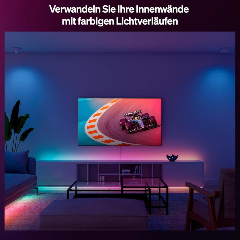 Philips Hue Essential 5M RGBIC LED szalag, okos világítás Alexa-val - 5 m
