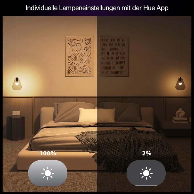 Philips Hue Essential E27 okos LED izzó, fehér és színes, 806 lumen, dimmelhető