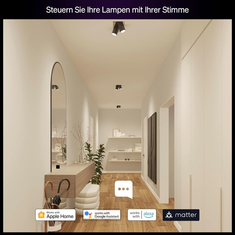 Philips Hue Essential GU10 okos LED izzó, 4 db, színváltó, dimmer, 345 lm