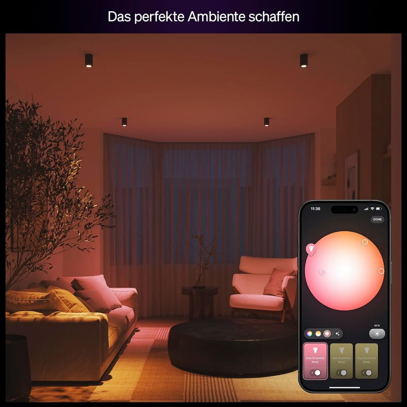 Philips Hue Essential GU10 okos LED spotlámpa, fehér-színes, dimmelhető