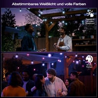 Philips Hue Festavia Globe 14m kültéri tündérfény, 20 lámpa, okos vezérlés 2