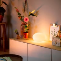 Stolna svjetiljka Philips Hue Flourish, prigušiva, bijelo i svjetlo u boji, 16 milijuna boja, upravljanje aplikacijom, kompatibilno s Amazon Alexom, nova generacija 2
