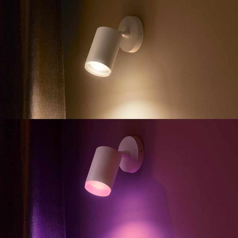 Philips Hue Fugato 1 Spotlámpa, Fehér, 16 Millió Szín, Dimmer, Alexa Kompatibilis