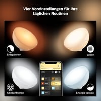 Lampă de masă portabilă LED Philips Hue Go Accent, alb – iluminat inteligent, cu acumulator, intensitate reglabilă 7