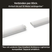 Predlžovací LED pásik Philips Hue Gradient Lightstrip White and Color Ambiance 1 m, 16 miliónov farieb, nastaviteľný jas, ovládanie cez aplikáciu, AI 10