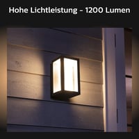 Lampă de perete de exterior Philips Hue Impress, iluminat pentru grădină, design îngust 6